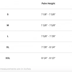 100% Brisker Full Finger Gloves 9 100% Brisker Full Finger Gloves -Glory Cycles Store Online 100GloveSizeChart 76475.1594224559