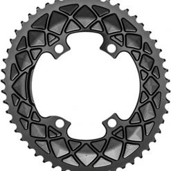 Absolute Black Premium Oval 110 BCD Road Outer Chainring 4 Bolt Shimano 9100/8000