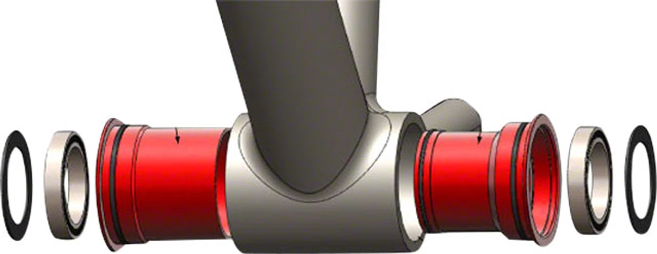 Wheels Manufacturing PressFit 30 Bottom Bracket with ZERO Ceramic Hybrid 2 Wheels Manufacturing PressFit 30 Bottom Bracket with ZERO Ceramic Hybrid - Image 2