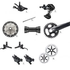 Shimano Deore XT M8100 1 x 12 Groupset -Glory Cycles Store Online Shimano Deore XT 1 x 12 Speed Groupset Full 29772.1615910113