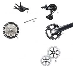 Shimano Deore XT M8100 1 x 12 Groupset -Glory Cycles Store Online Shimano Deore XT 1 x 12 Speed Groupset No BB 47796.1615910113