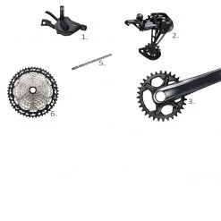 Shimano Deore XT M8100 1 x 12 Groupset -Glory Cycles Store Online Shimano Deore XT 1 x 12 Speed Groupset No Brake Rotors No BB 77529.1615910113