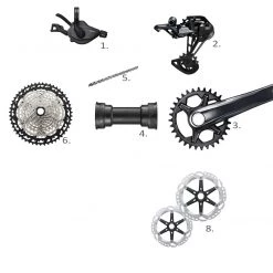 Shimano Deore XT M8100 1 x 12 Groupset -Glory Cycles Store Online Shimano Deore XT 1 x 12 Speed Groupset 09553.1615910113