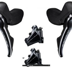 Shimano Dura-Ace ST-R9120 Mechanical Shift Lever and Caliper, Right, Rear, Hydraulic, Resin Pads