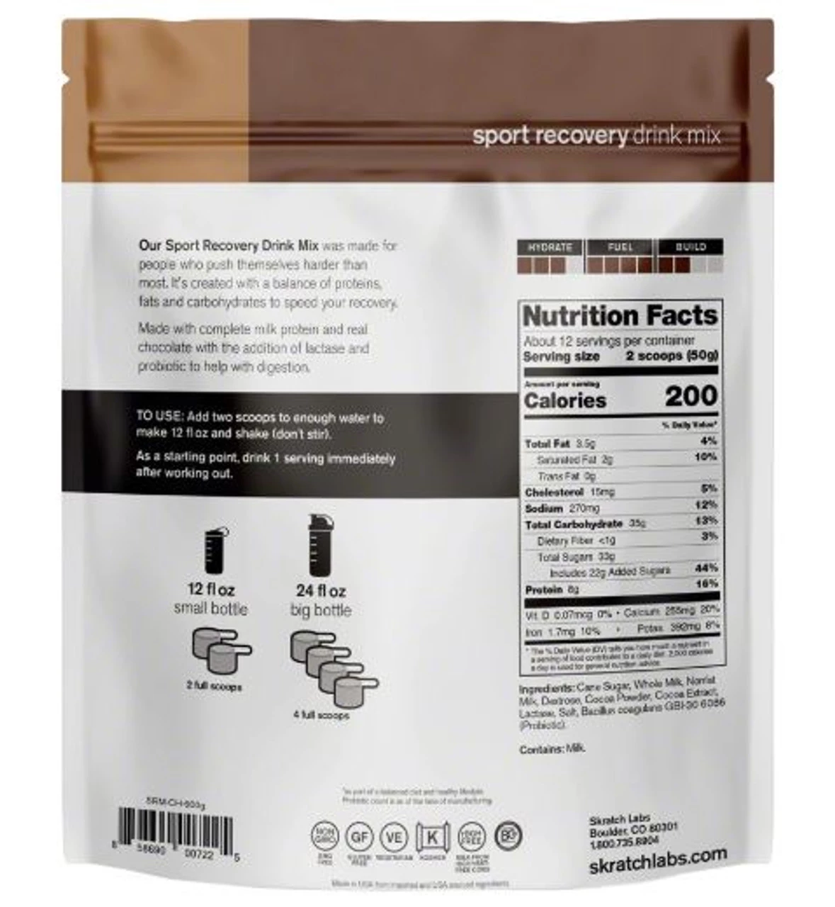 Skratch Labs Sport Recovery Drink Mix - 12 Servings 6 Skratch Labs Sport Recovery Drink Mix - 12 Servings - Image 6