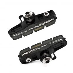 SwissStop Black Prince Flash Pads & Carrier - SRAM/Shimano - Carbon Rims