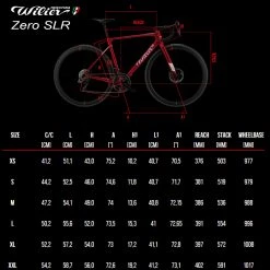 Wilier Zero SLR Disc Frameset 9 Wilier Zero SLR Disc Frameset -Glory Cycles Store Online Wilier Zero SLR Geometry 16240.1571945413