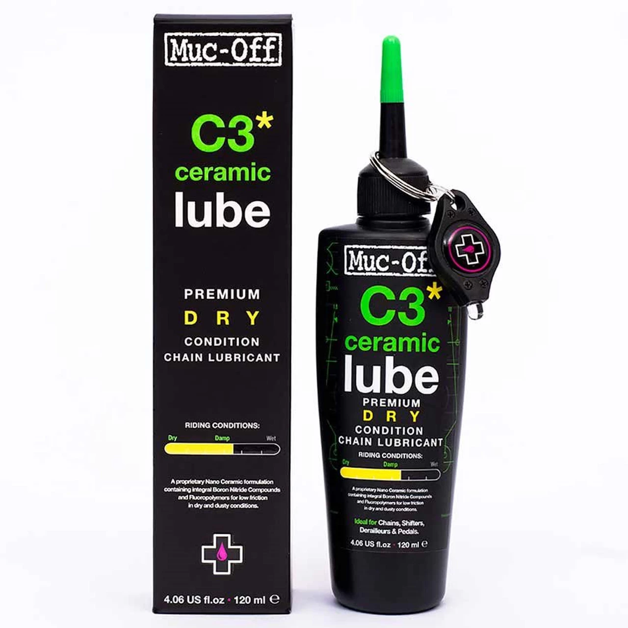 Muc-Off Muc Off C3 Dry Ceramic Chain Lube 120ml 2 Muc-Off Muc Off C3 Dry Ceramic Chain Lube 120ml - Image 2